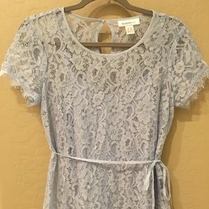Lace Blouse with spaghetti strap lined shirt